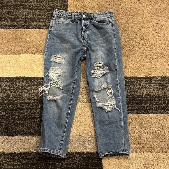 Simple Society Denim - Simple Society, Ripped blue jeans. Size 7.